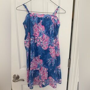 Lilly Pulitzer Blue and Pink Patterned Dress